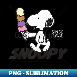 peanuts snoopy ice cream cone - png sublimation digital download