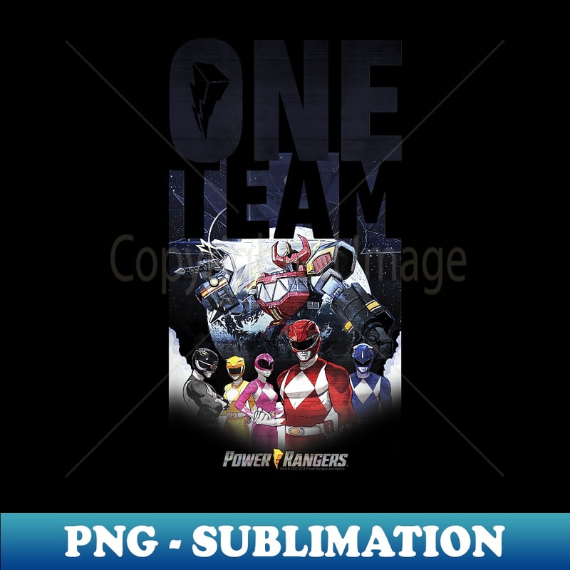 Custom Ranger Team Logo Power Rangers One Powerful Team Group Portrait & Logo - Inst | Inspire ...