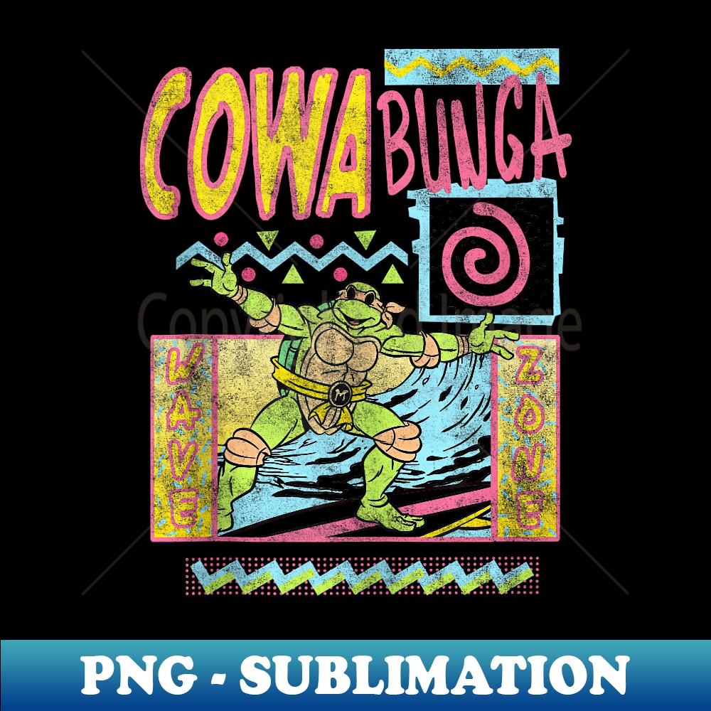 nage Mutant Ninja Turtles Retro Surfin' - Trendy Sublimation Digital Download