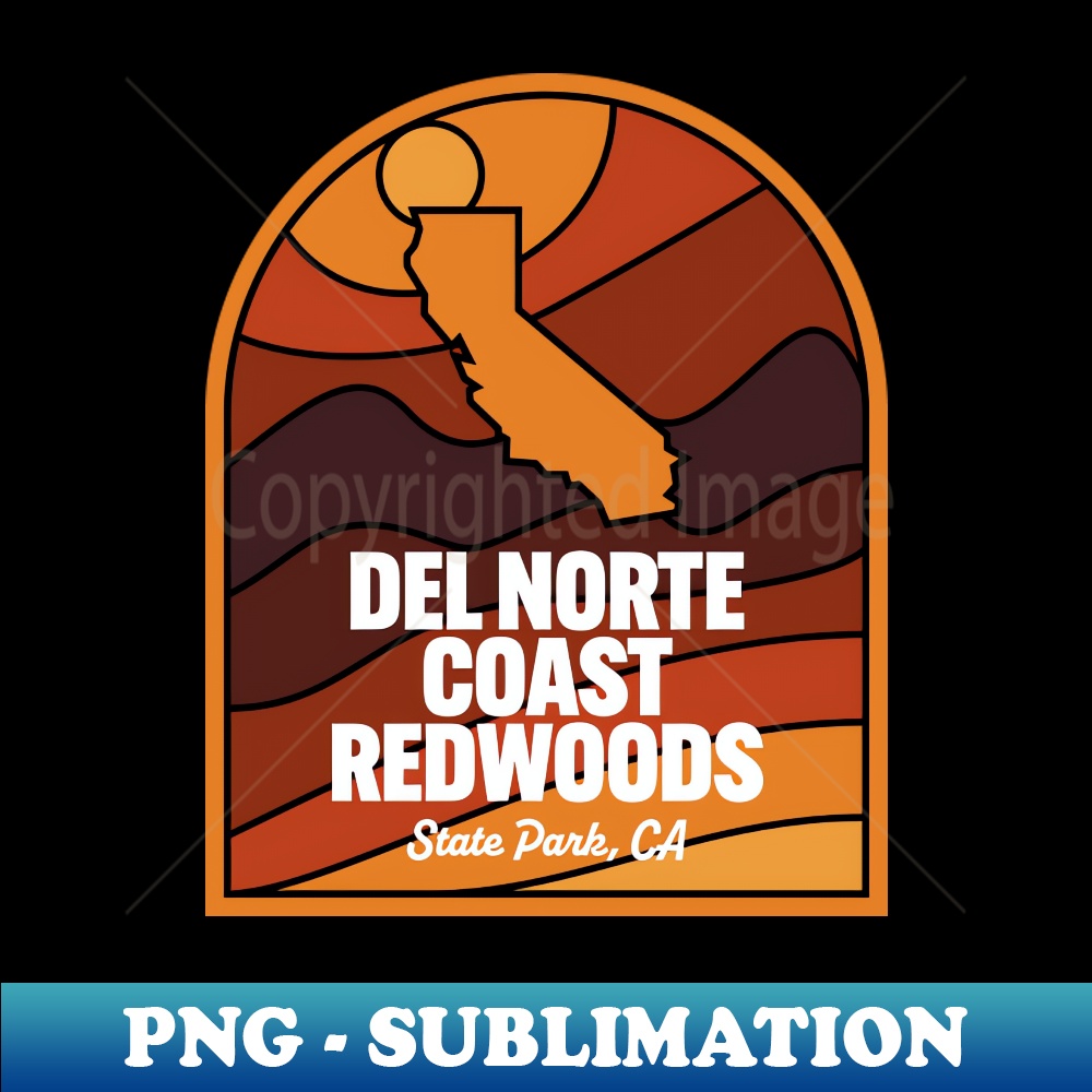Del Norte Coast Redwoods State Park California - Decorative Sublimation PNG File