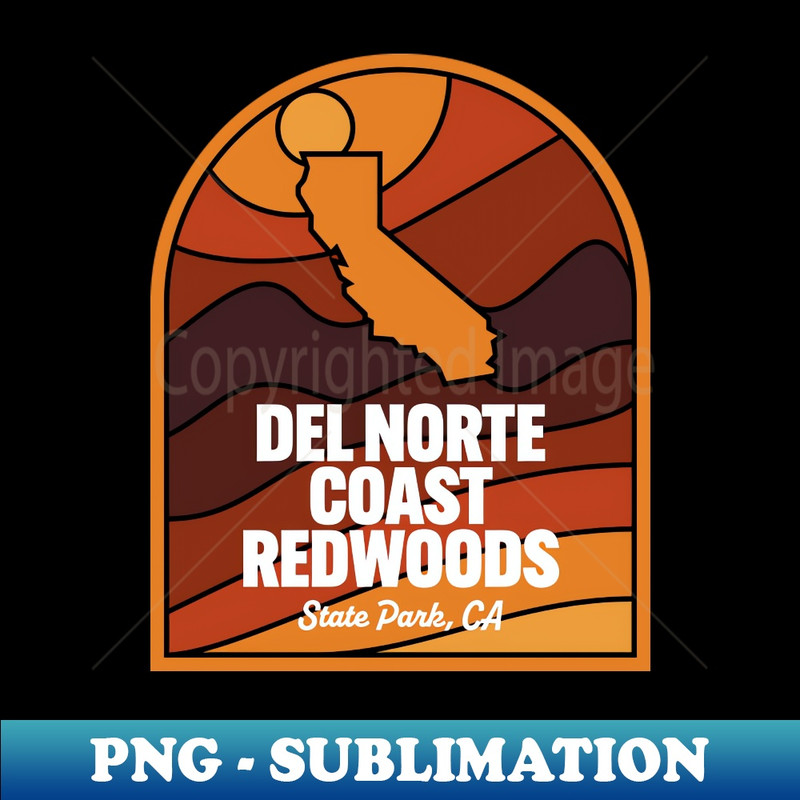 Del Norte Coast Redwoods State Park California - Decorative Sublimation PNG File