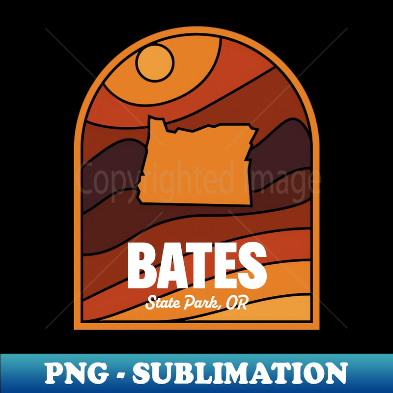 Bates State Park Oregon - Aesthetic Sublimation Digital File