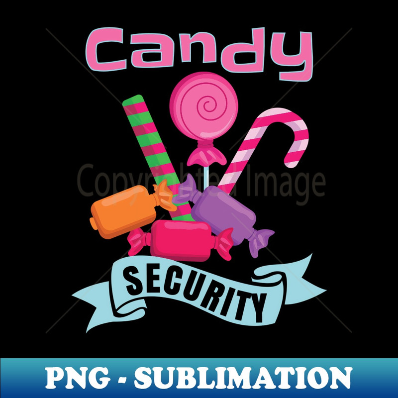 Candy Security Funny Halloween Lollipop Candy - Creative Sublimation PNG Download