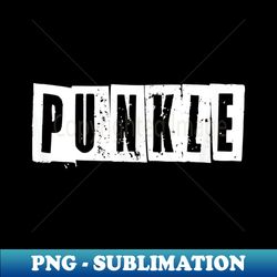 mens punk uncle aka punkle. newspaper cutout punk rock music fans - png transparent sublimation file