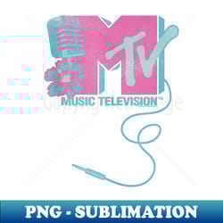 mtv microphone logo - unique sublimation png download