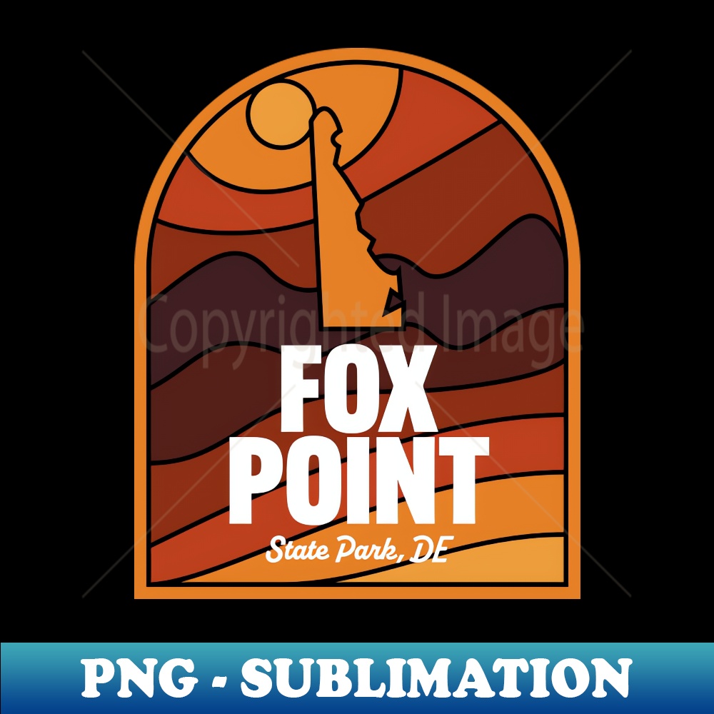 Fox Point State Park Delaware - Decorative Sublimation PNG File