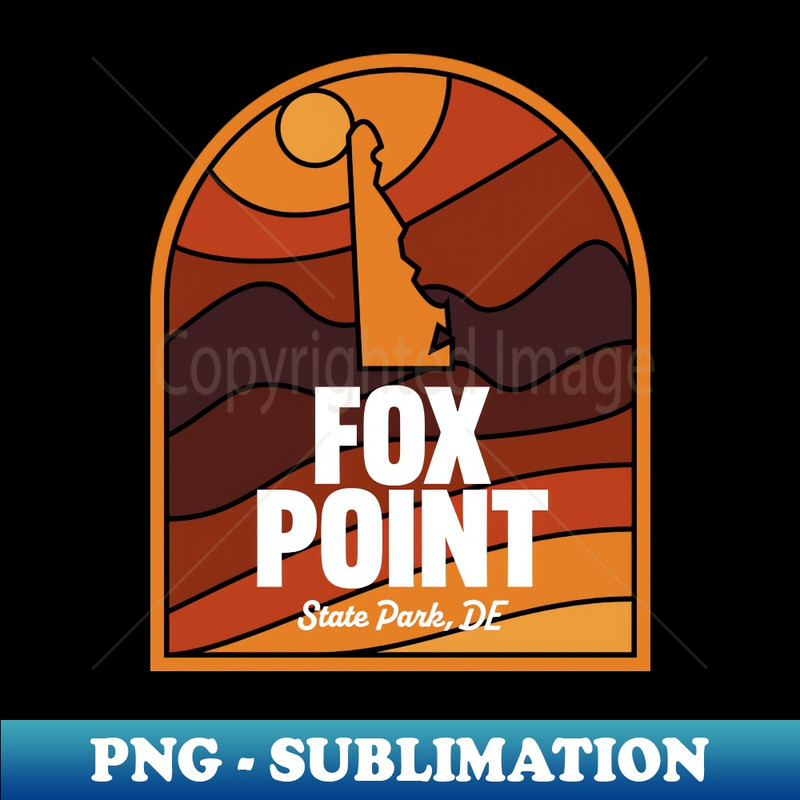 Fox Point State Park Delaware - Decorative Sublimation PNG File