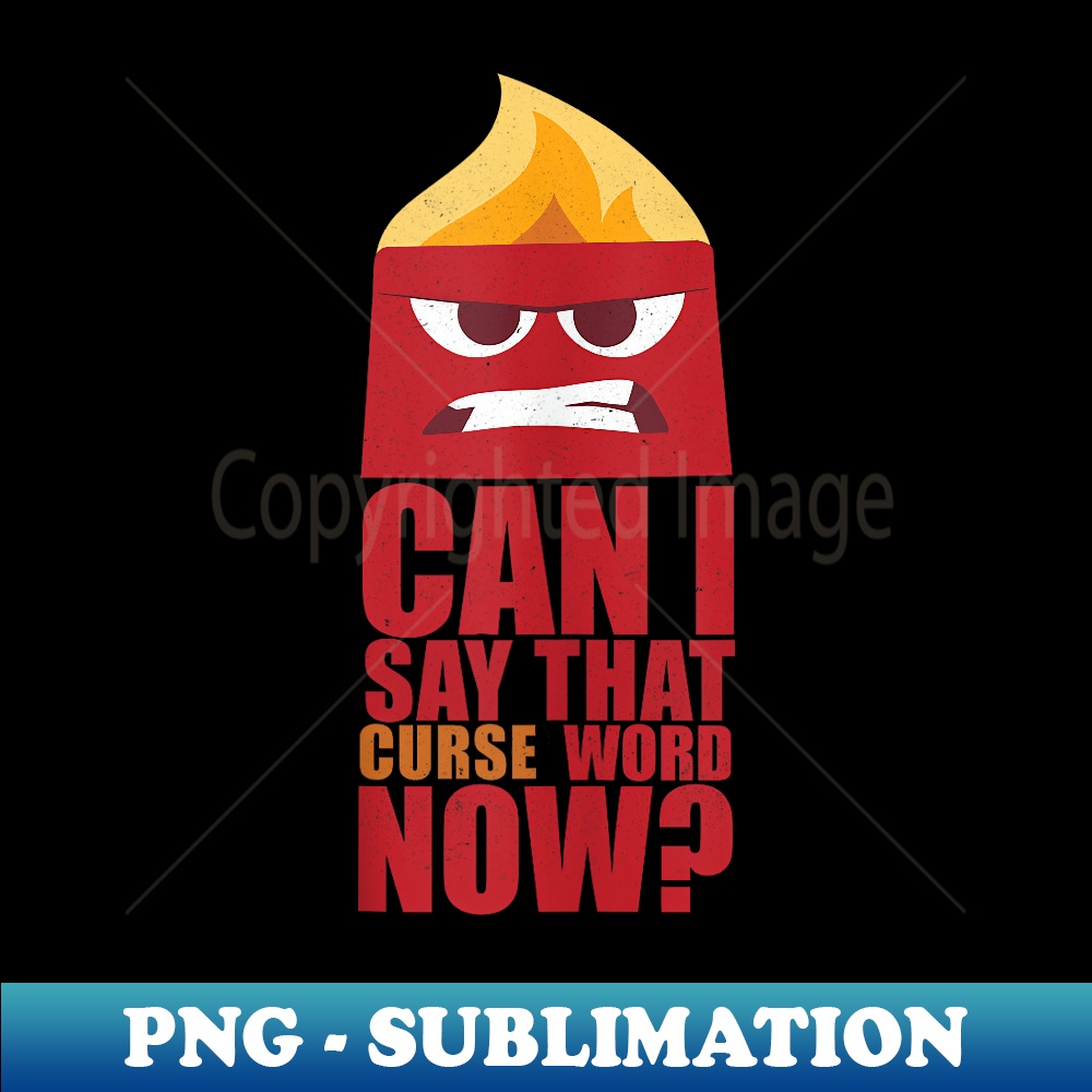 Disney Inside Out Anger Curse Word - PNG Transparent Sublimation Design