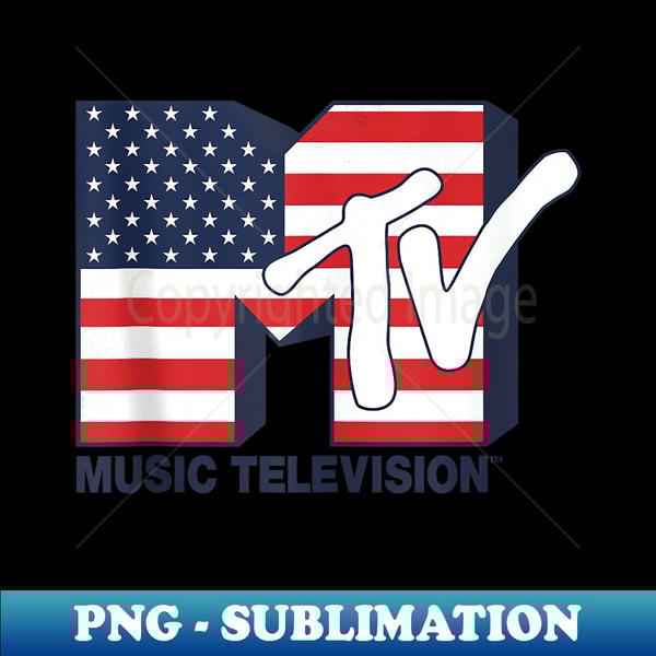 MTV American Flag - Aesthetic Sublimation Digital File