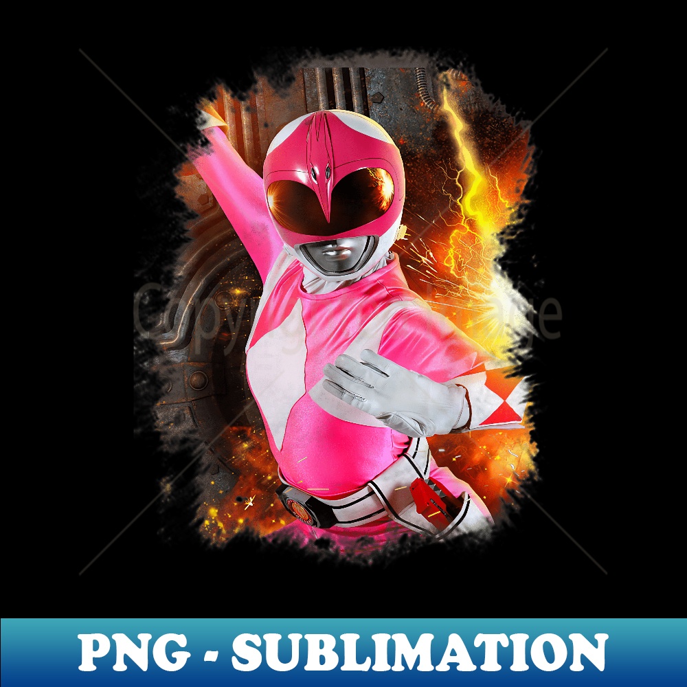 Power Rangers Photo Pink Ranger Close Up - Sublimation-Ready PNG File