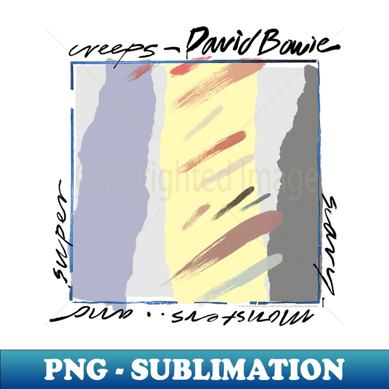 David Bowie - Scary Monsters Abstract - Artistic Sublimation Digital File