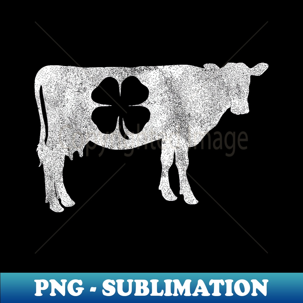 St Patricks Day Cow Shamrock Clover Irish - Trendy Sublimation Digital Download