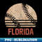 Vintage Baseball Florida Cool Softball - Exclusive PNG Sublimation Download