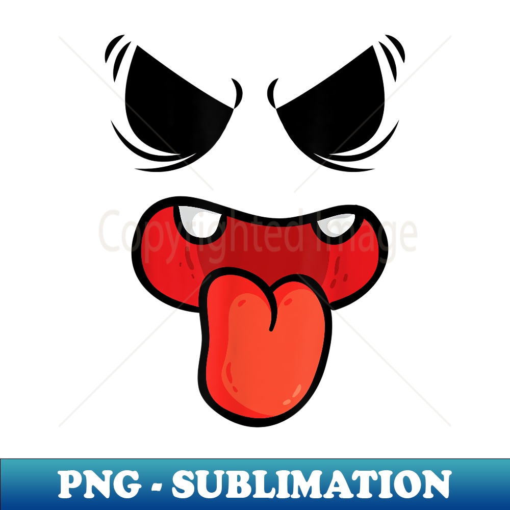 Spooky Halloween Ghost Face - Trendy Sublimation Digital Download