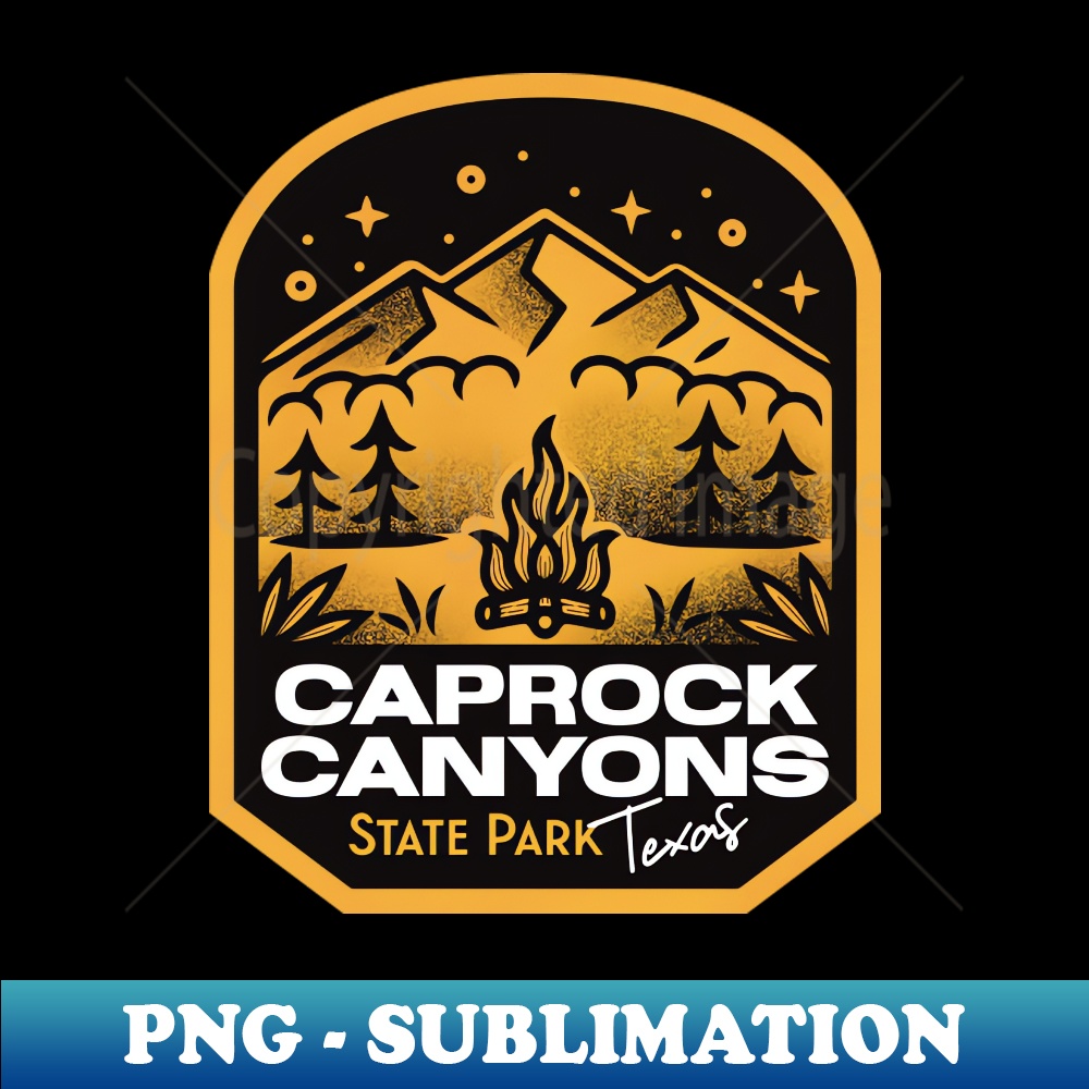 Caprock Canyons State Park Texas - PNG Transparent Digital Download File for Sublimation
