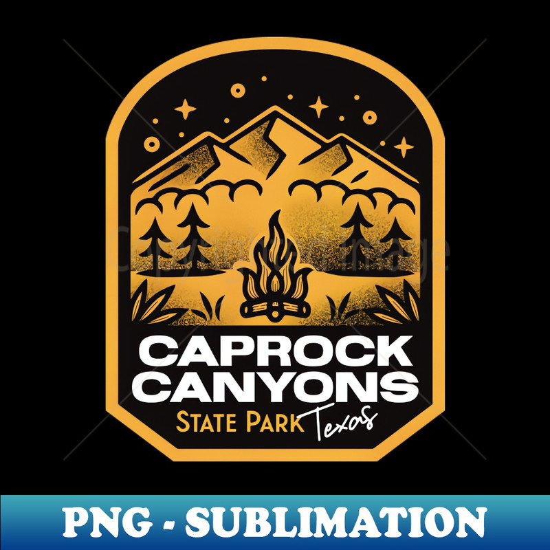 Caprock Canyons State Park Texas - PNG Transparent Digital Download File for Sublimation