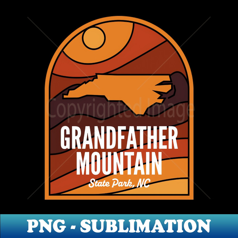Grandfather Mountain State Park North Carolina - Modern Sublimation PNG File