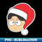 Guy with Christmas Hat - Unique Sublimation PNG Download