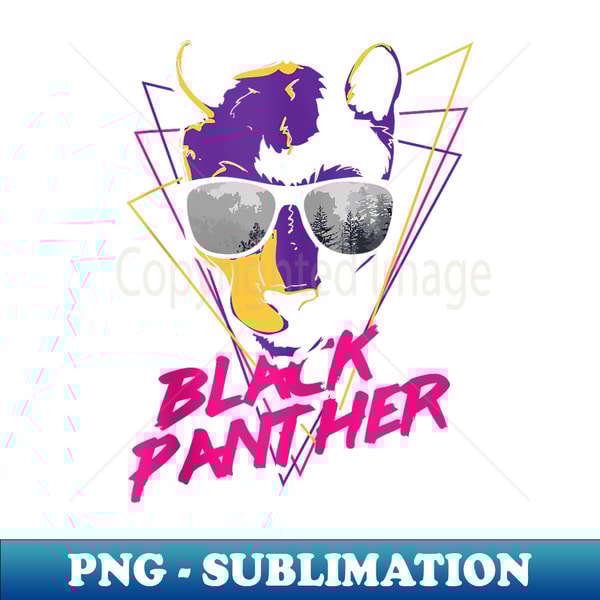 Cool Black Panther Fun Party Costume Cute Halloween - High-Resolution PNG Sublimation File