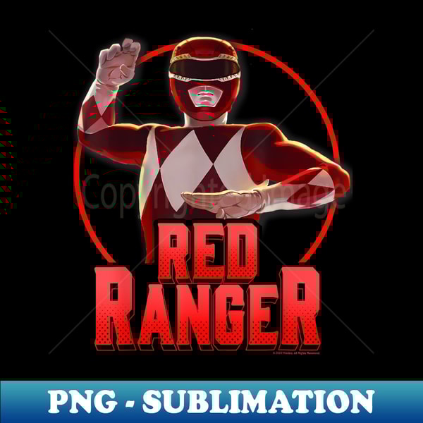 Power Rangers Red Ranger Karate Action Circle Portrait - Sty | Inspire ...