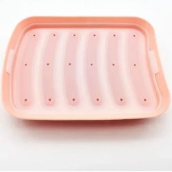 Healthy Bake Silicone Sausage Mould Convenient Exhaust Food Grade Easy To Release Thickened with Lid Baby Supplemen Tool
