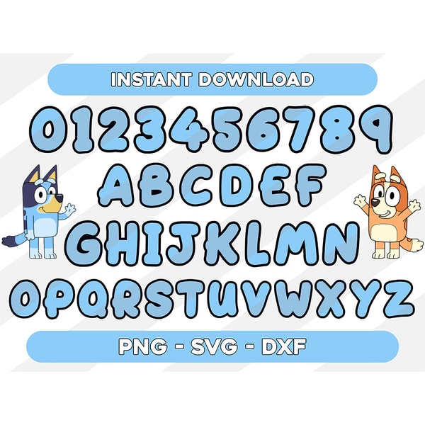 Bluey Font R Bluey Font Svg Png Bundle, Bluey Alphabet Svg Png Otf - Inspire Uplift