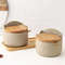 Bamboo Lid Spice Jar with Spoon