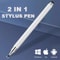 Universal 2in1 Stylus Pen Double Headed High Sensitivity Replaceable Nib For Tablet Smartphone 1