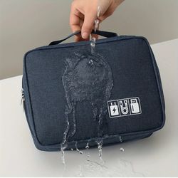large capacity multi-function digital storage bag for travel, convenient data line organizer