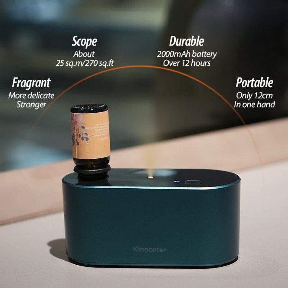 Premium Portable Waterless Aroma Diffuser Compact Essential Oil Nebulizer For Home Office Travel Id 1