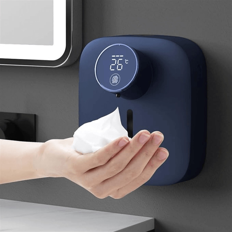 Wallmounted Automatic Soap Dispenser Touchless Infrared Sensor LED Digital Display USB Rechargeable 2