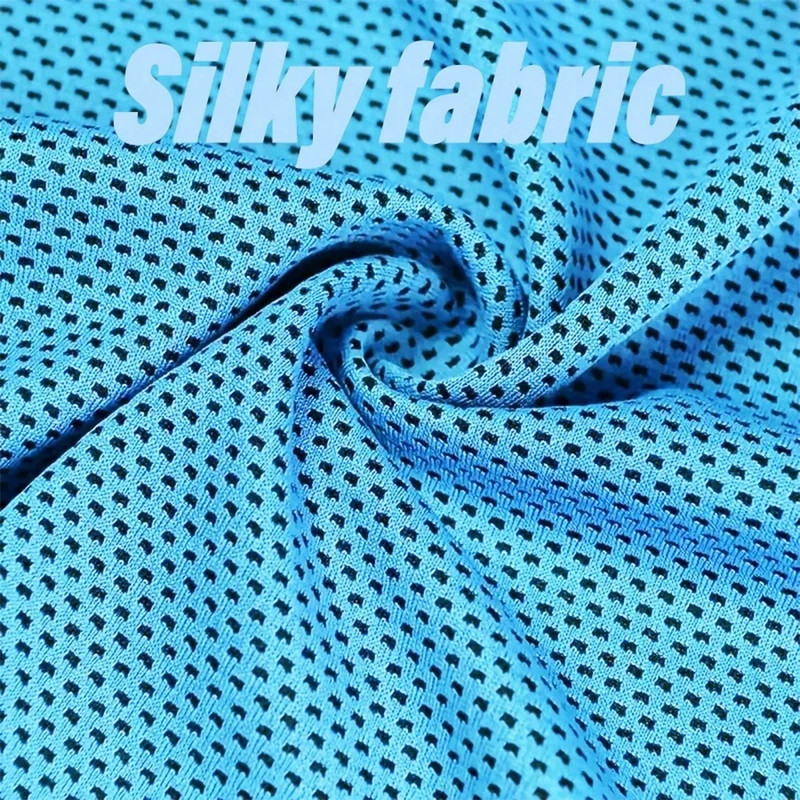 Breathable Cooling Towel Chilly Sports  Yoga Towel with Portable Storage for Indoor  Outdoor Use