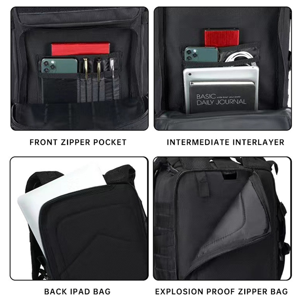 Durable 3P Tactical Hiking Backpack Waterproof Travel Hunting Storage Bag for Outdoor Enthusiasts