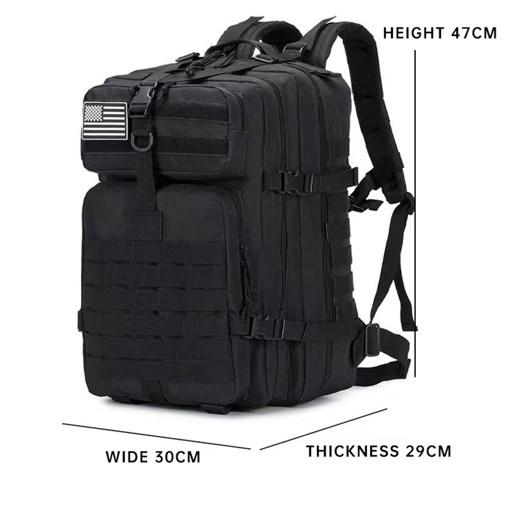 Durable 3P Tactical Hiking Backpack Waterproof Travel Hunting Storage Bag for Outdoor Enthusiasts