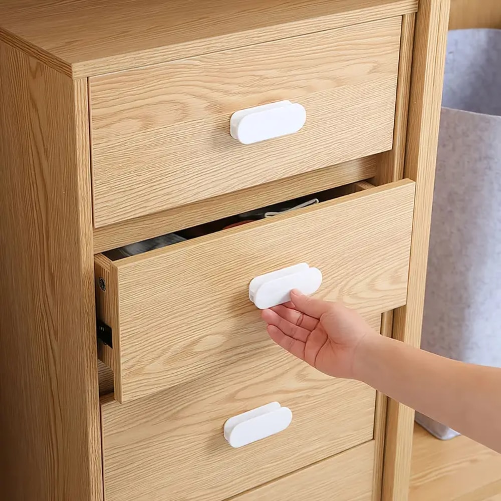 SelfAdhesive Cabinet Drawer Handles StickOn Door Knobs for Sliding Doors Windows and Wardrobes