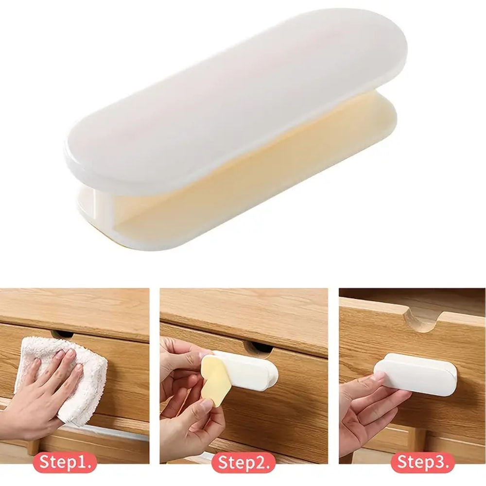 SelfAdhesive Cabinet Drawer Handles StickOn Door Knobs for Sliding Doors Windows and Wardrobes