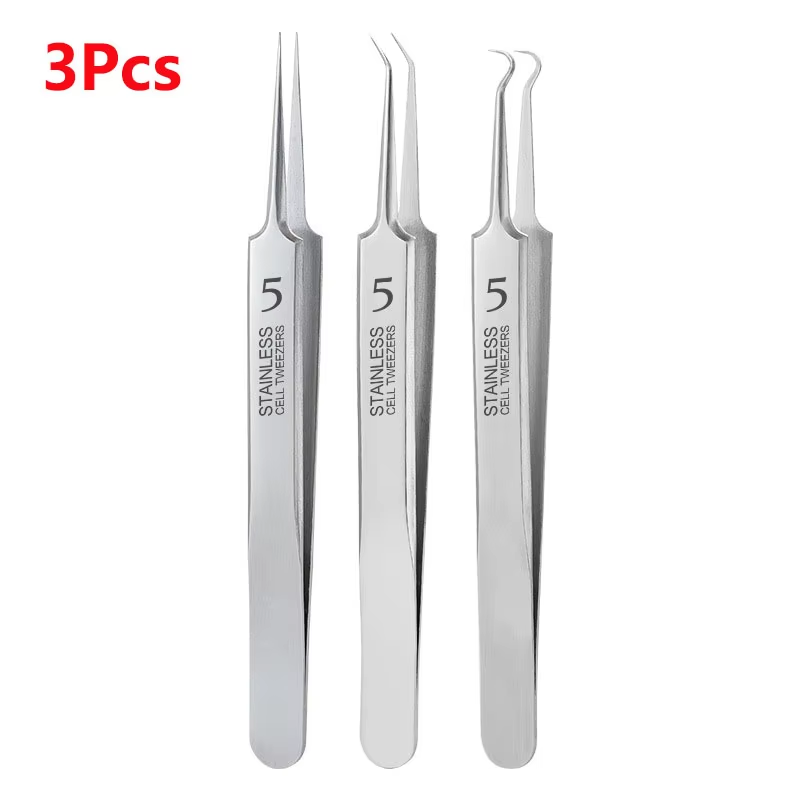 UltraFine No 5 Blackhead Acne Removal Tweezers Professional Beauty Salon Tool 8