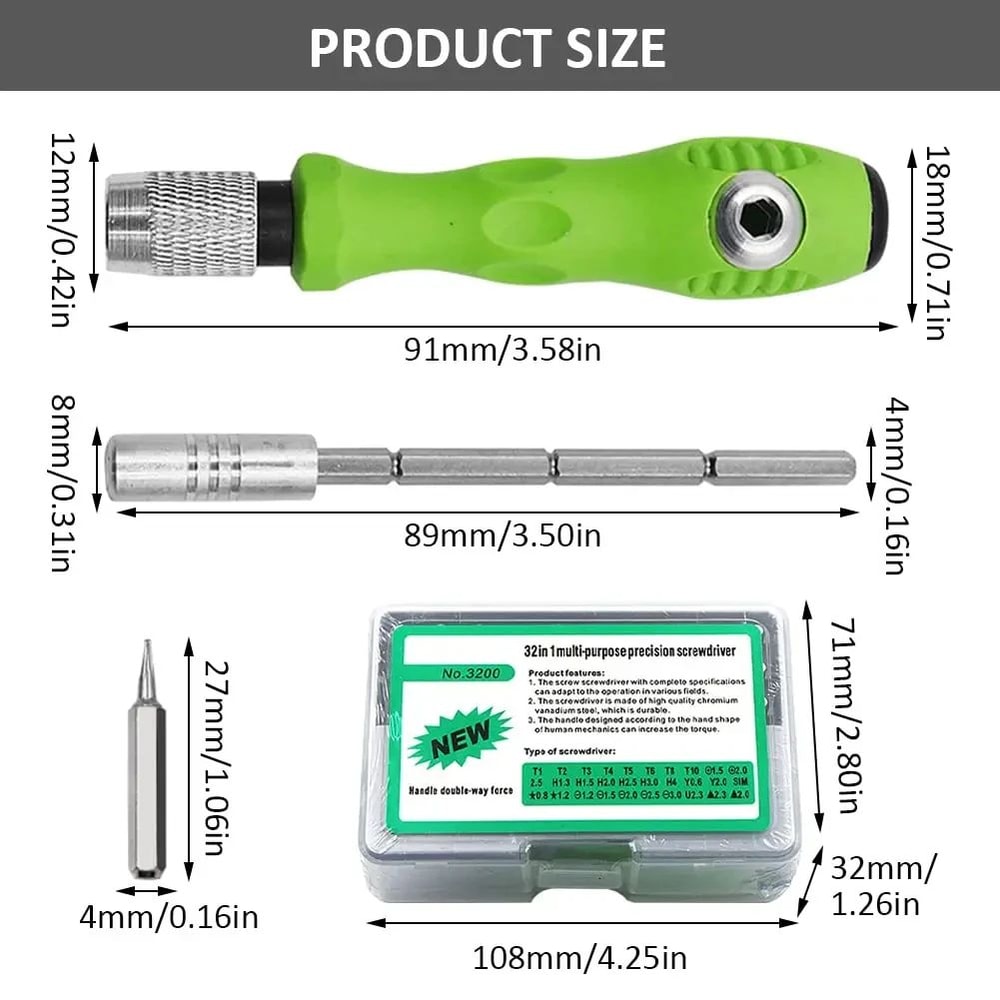 Multifunctional Magnetic Screwdriver Set Torx Phillips Bits For Phone Watch PC Laptop And Electroni 5