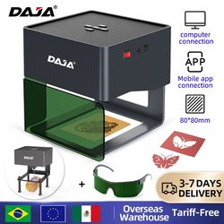 mini laser engraver, portable bluetooth engraving machine for wood, leather, plastic, paper, dog tags, and logo design