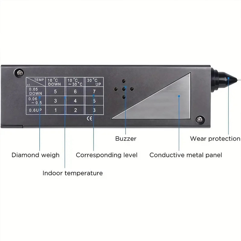 Diamond Tester Pen HighPrecision Thermal Conductivity Tool For Verifying Diamonds Jadeite And Jade 3