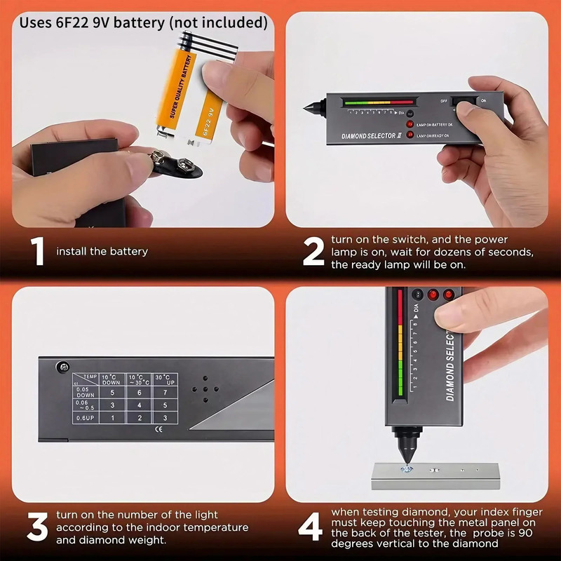 Diamond Tester Pen HighPrecision Thermal Conductivity Tool For Verifying Diamonds Jadeite And Jade 4