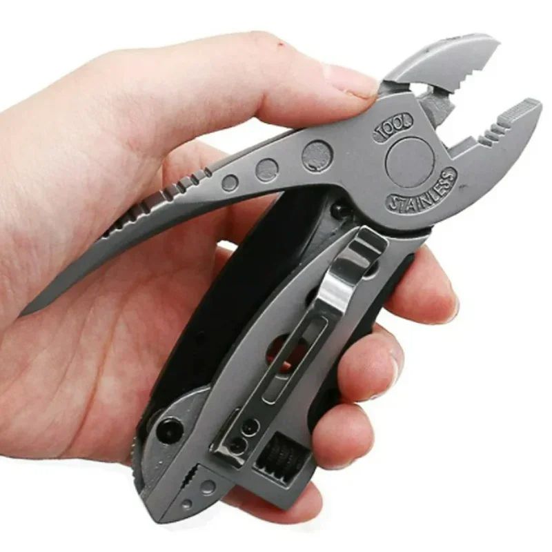 Multitool Pliers Pocket Knife Screwdriver Set Adjustable Wrench Jaw Spanner Repair Kit For Outdoor 1