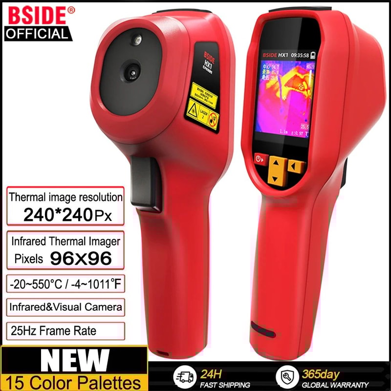 Handheld Thermal Imager Industrial Infrared Camera 15 Color Modes Ideal For PCB Pipeline Fire Safe 1