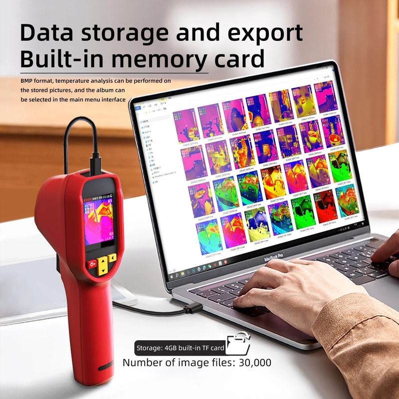 Handheld Thermal Imager Industrial Infrared Camera 15 Color Modes Ideal For PCB Pipeline Fire Safe 3