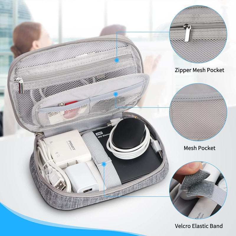 Travel Electronic Organizer Pouch Wholesale USB Cable Storage Bag For Digital Chargers  Wires 3