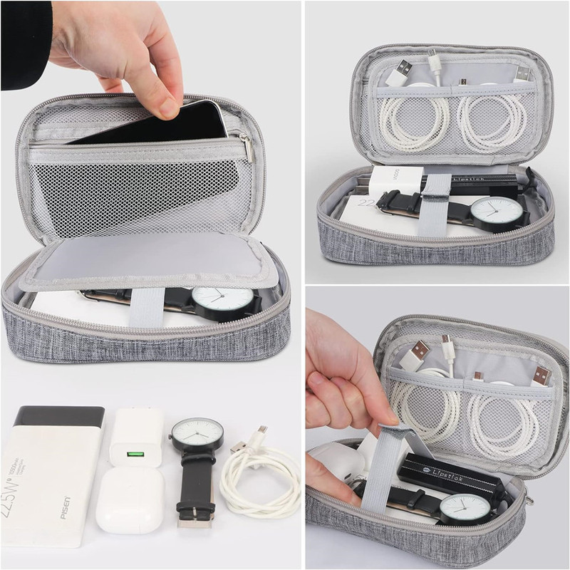 Travel Electronic Organizer Pouch Wholesale USB Cable Storage Bag For Digital Chargers  Wires 4
