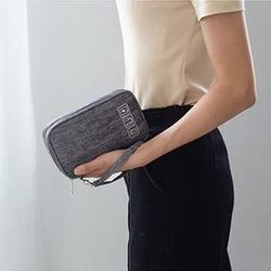travel electronic organizer pouch, wholesale usb cable storage bag for digital chargers & wires