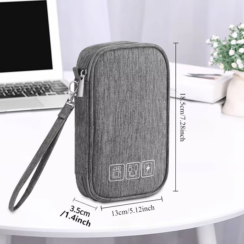Travel Electronic Organizer Pouch Wholesale USB Cable Storage Bag For Digital Chargers  Wires 5