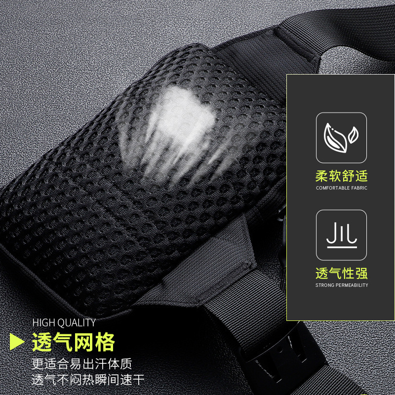 Trendy Unisex Chest Bag Large Capacity Crossbody For Fitness Sports  Leisure 4