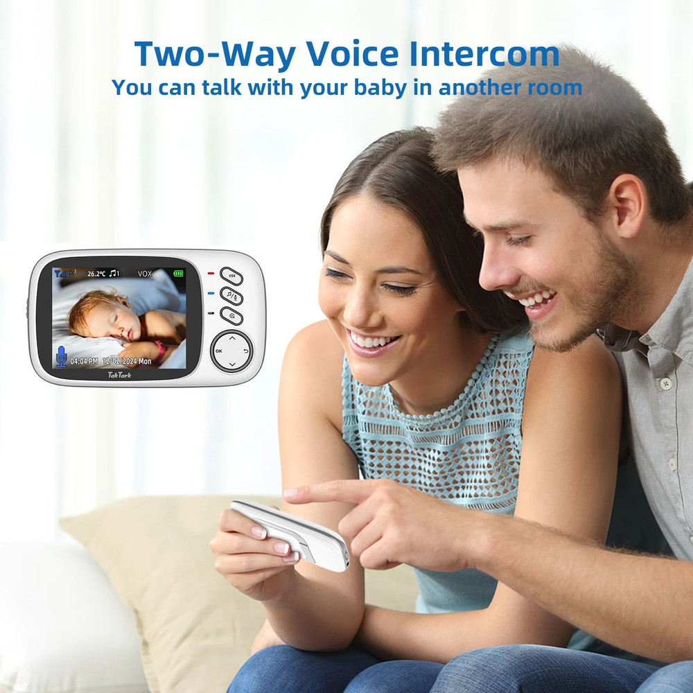 Wireless Video Baby Monitor With Night Vision TwoWay Audio Lullabies  Temperature Monitoring Secure 2